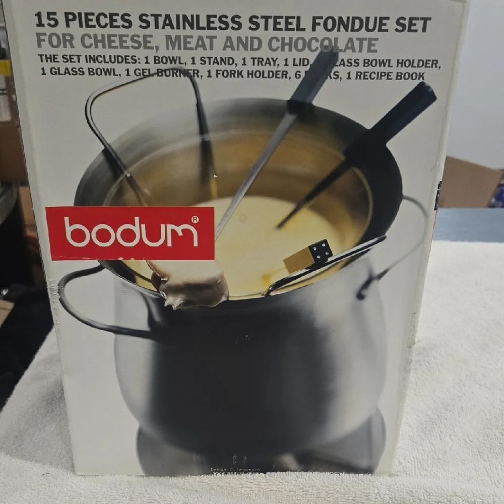 Bodum Silver Fondue Set - Picture 1 of 10